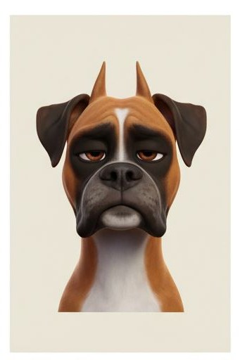 A calm Boxer