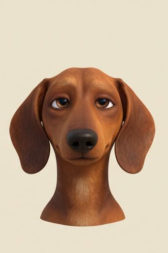 A calm Dachshund
